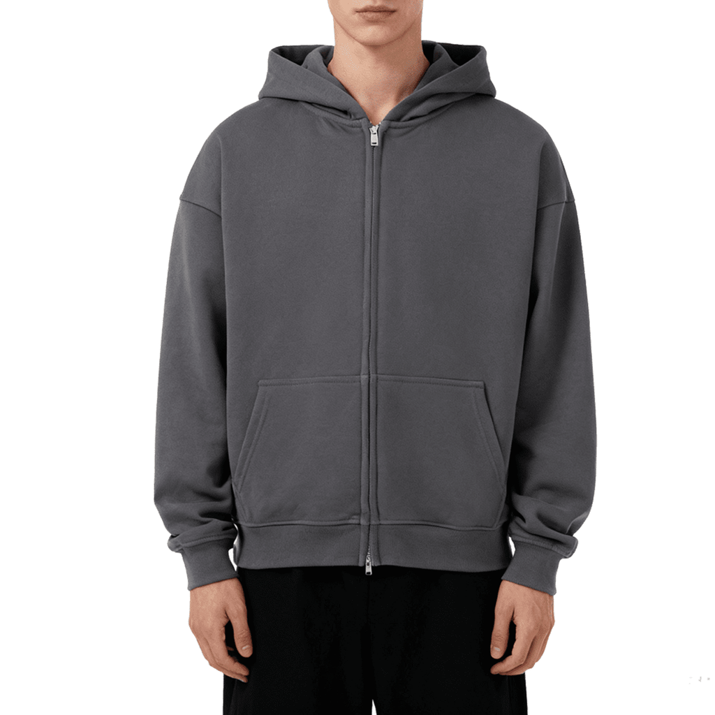 No logo heavyweight Zip Up