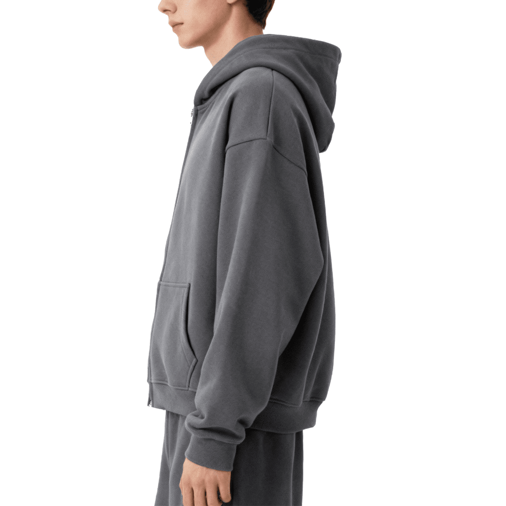 No logo heavyweight Zip Up