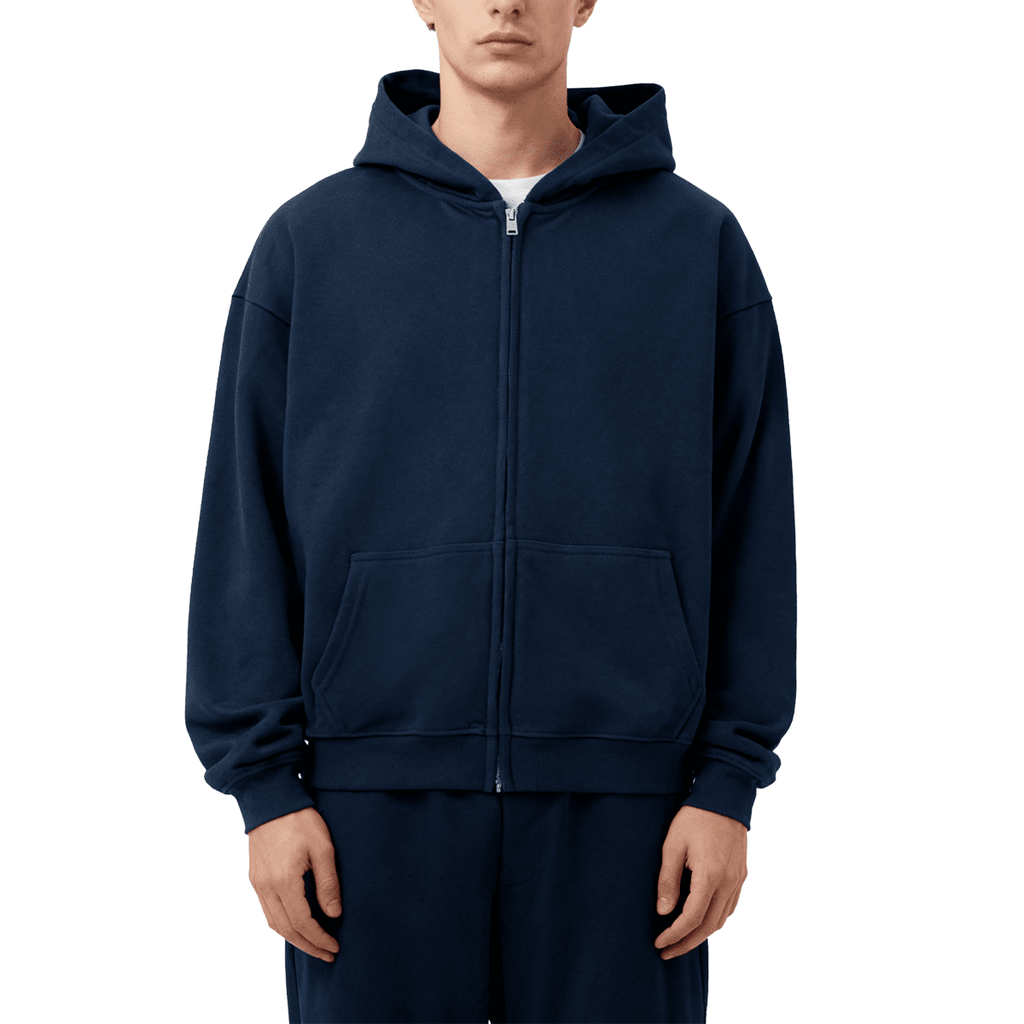 No logo heavyweight Zip Up
