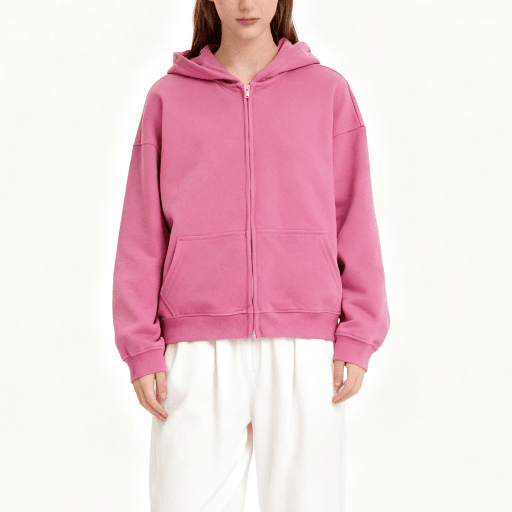 No logo heavyweight Zip Up