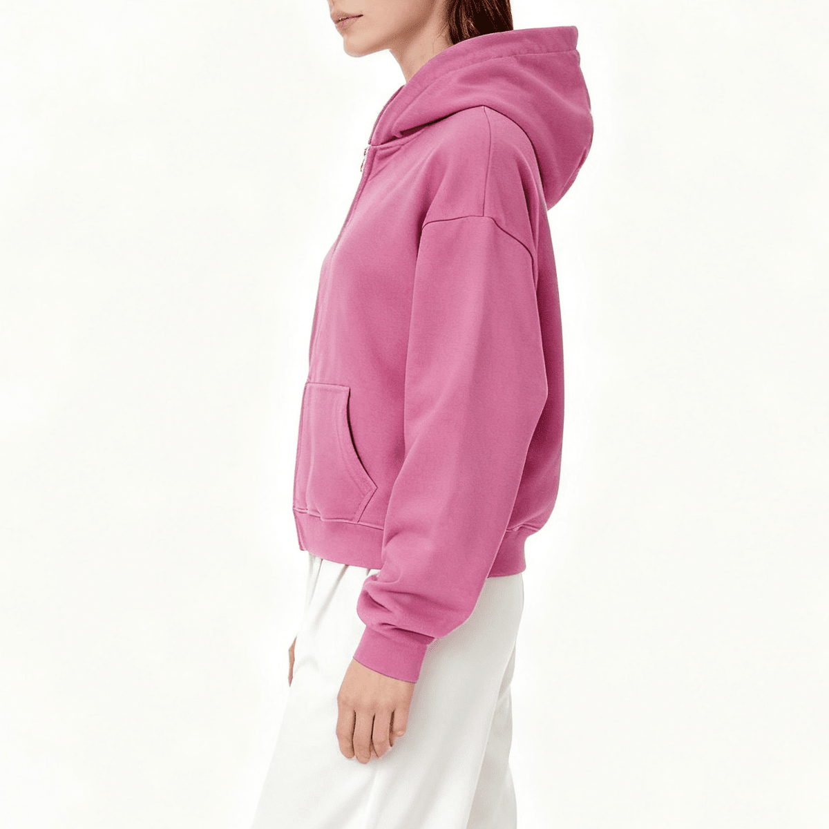 No logo heavyweight Zip Up