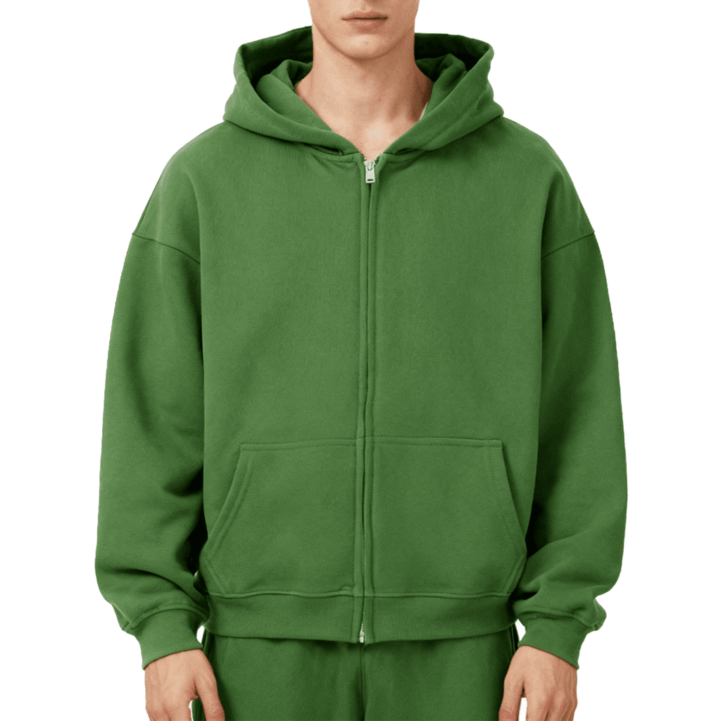 No logo heavyweight Zip Up
