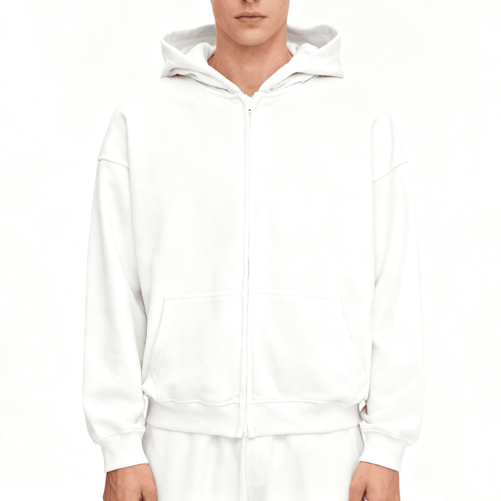 No logo heavyweight Zip Up