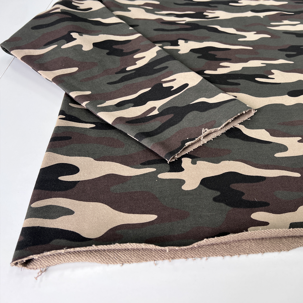 Camo Cropped Sweatshirt