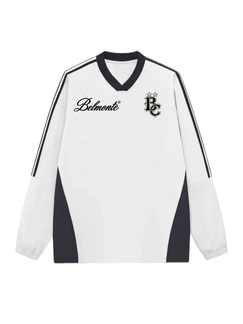 Colorblock V-neck Longsleeve