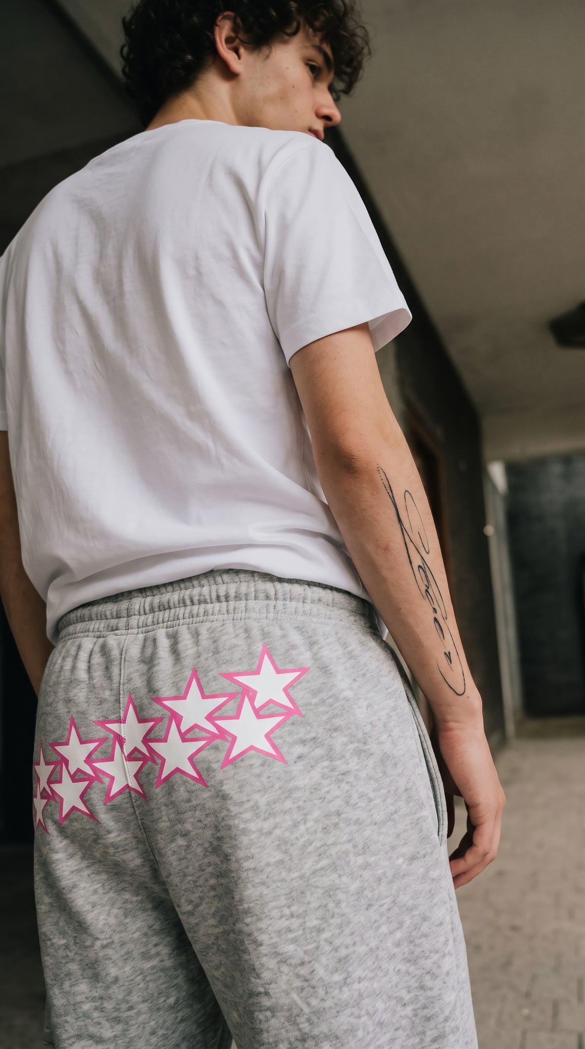 Stars Double Waist Sweatpants