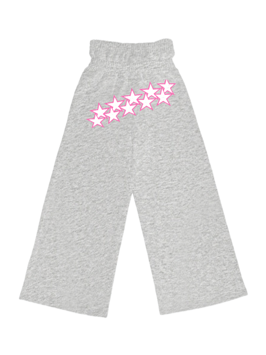 Stars Double Waist Sweatpants