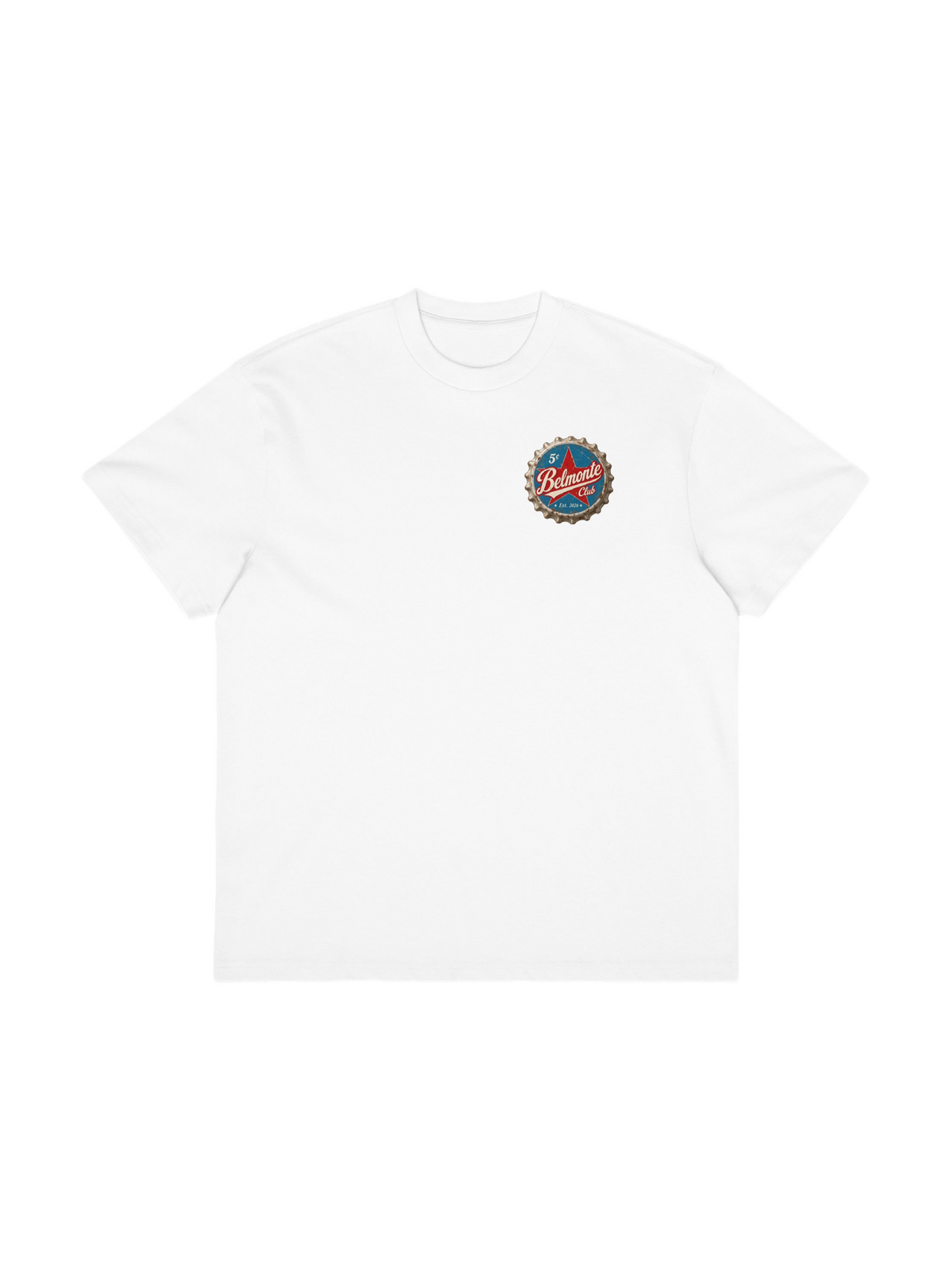Bottle Cap Tee White