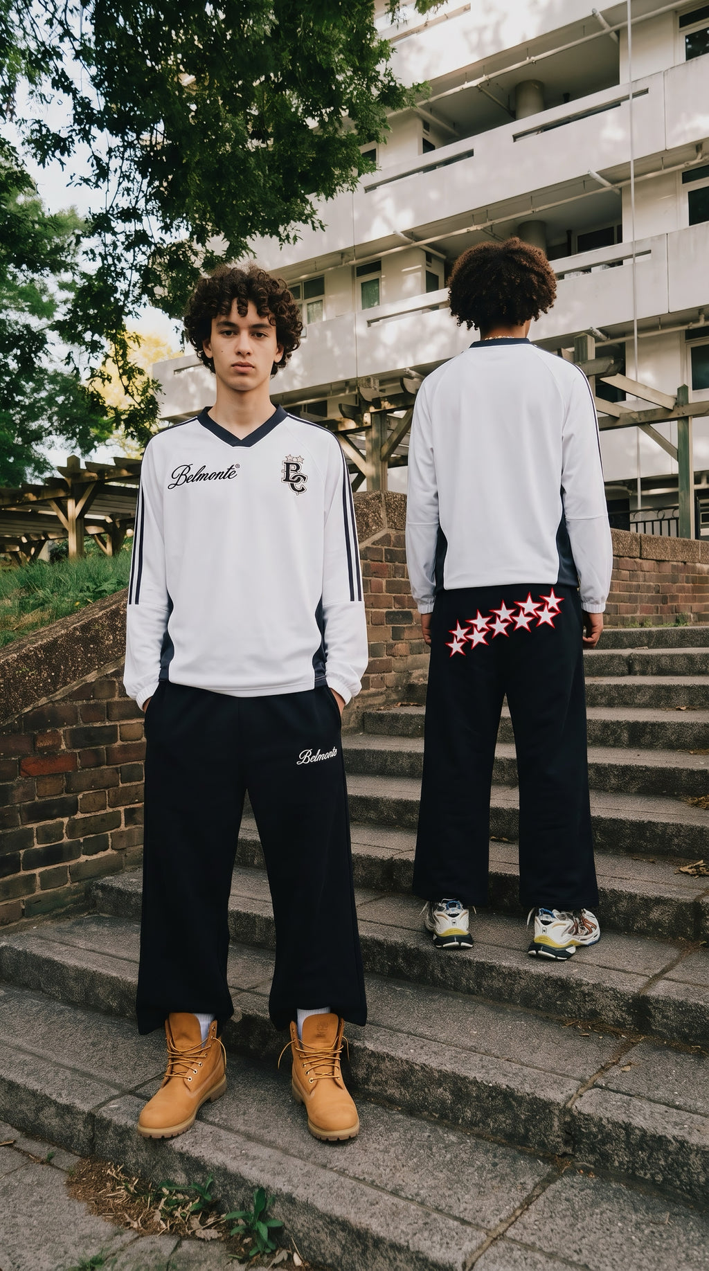 Stars Double Waist Sweatpants