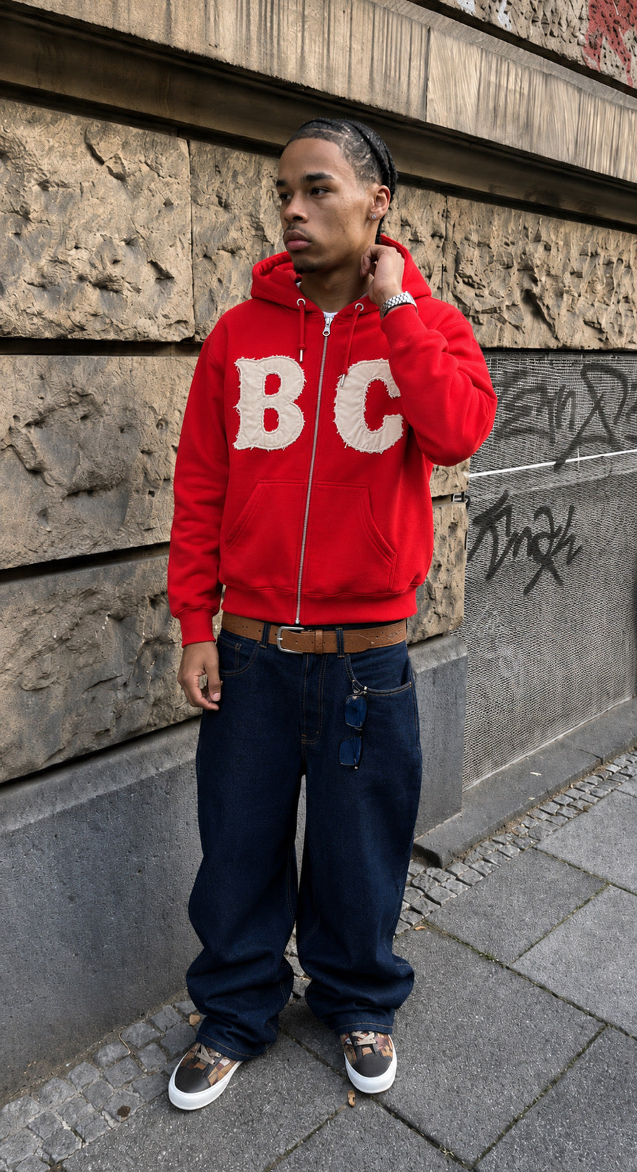 BC Zip Up Red