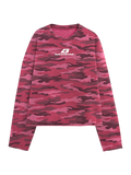 Rose Camo Cropped Sweatshirt