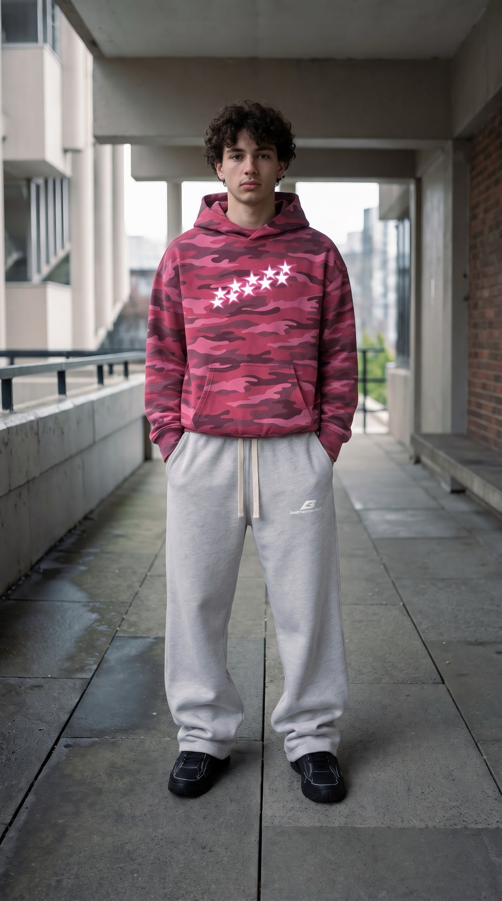 Stars Rose Camo Hoodie