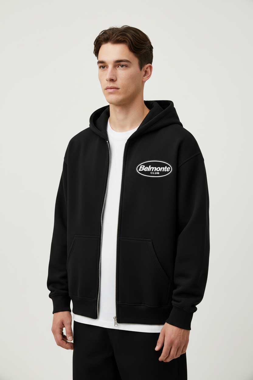 Belmonte Club Zip Up Black