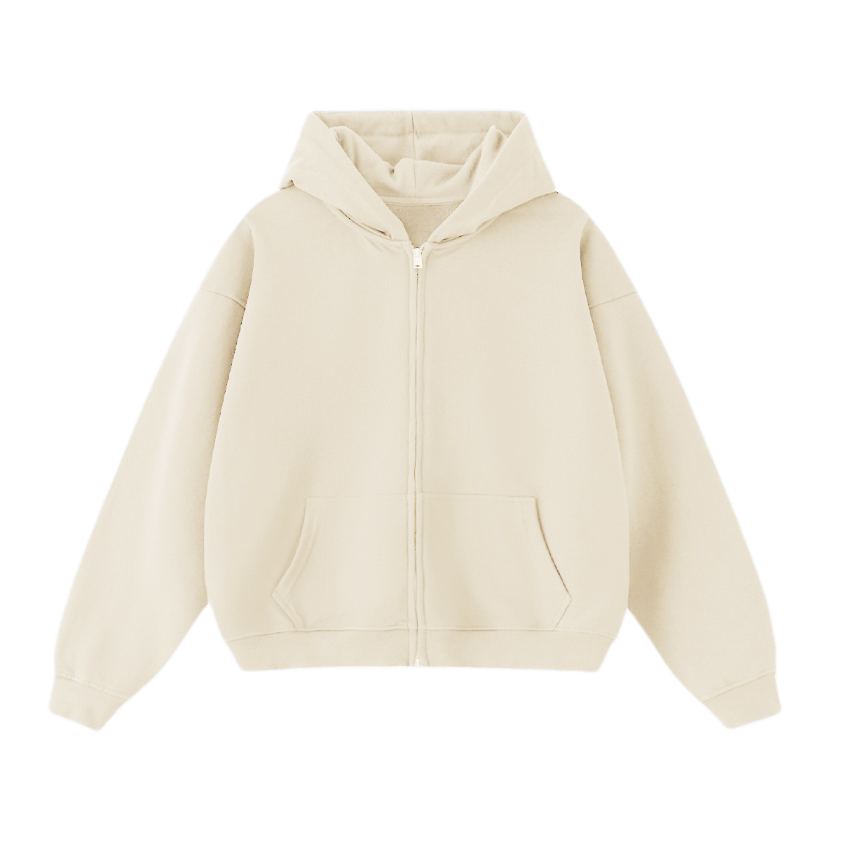 No logo heavyweight Zip Up