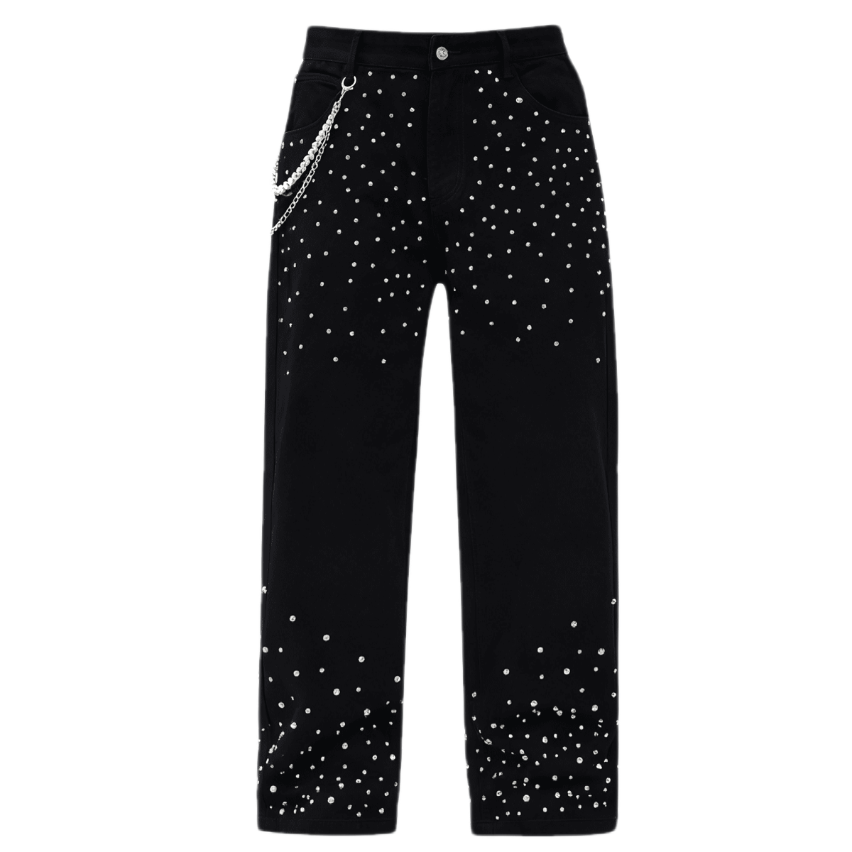 Rhinestone Embellished  Jeans