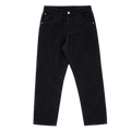Black Denim Relaxed Fit Straight-Leg  Jeans