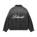 Gradient Denim Zip Jacket